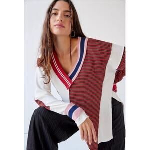 Urban Outfitters BDG Frazer Spliced Slouchy Sweater - size XS